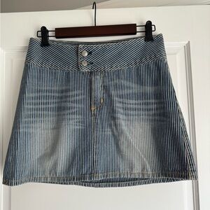 Paper Denim & Cloth Striped Denim Skirt - Size 28
